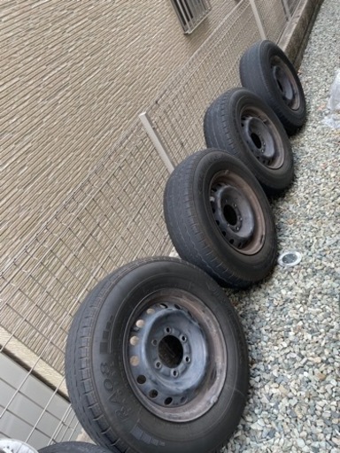 ハイエース　ホイールとカバー　4セット売り　195/80R15C