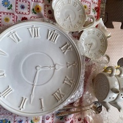 【新品未使用】時計の形したお皿セット
