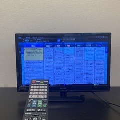 丁度良いサイズ　液晶テレビ　24インチ　リモコン付　保証有　中古　シャープ　LC-24K9の画像