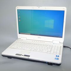 大容量HDD-500GB Wi-Fi有 ホワイト ノートパソコン 15.6型 富士通 NF/G70 中古良品 Core i5 4GB DVDマルチ 無線 Windows10 Office