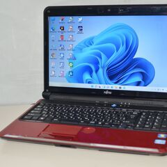 最新Windows11+office 爆速SSD256GB 富士通 AH54/D 高性能 第二世代i3/15.6