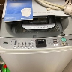【決まりました！】全自動洗濯機★10キロ★大物洗い★風呂水洗濯★...