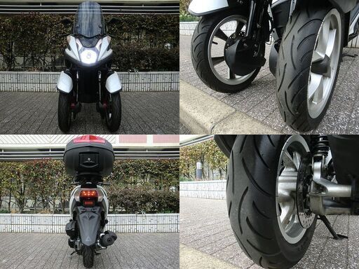 ★普通免許仕様トリシティ125 ワイドトレッド 2.3万km台 LED トップケース スクリーン★東京/大田区【下取OK】