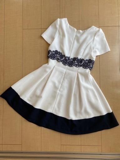 レッセパッセ♡ウエスト刺繍バイカラーワンピース　36(Sサイズ)