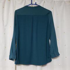グリーンのブラウスの画像