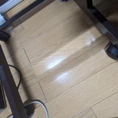 姿見 キャスター付き ブラウンの画像