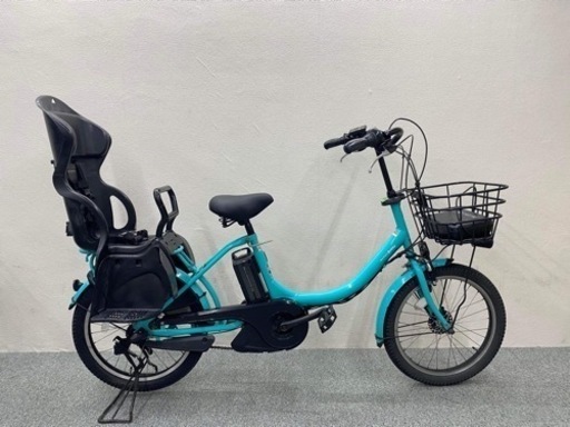 綺麗なブルー色　子供乗せ　電動自転車　ヤマハパスバビー　入園準備に