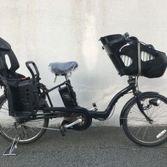 地域限定送料無料　ギュットミニ　三人乗り　8,9AH　黒　神戸市　電動自転車 地域限定送料無料 パナソニック ギュットミニ 三人乗り 8,9AH 20