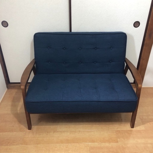 2人掛けソファー インディゴブルー おしゃれ家具