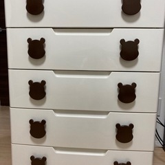 5段チェスト　タンス　ブラウン美品の画像