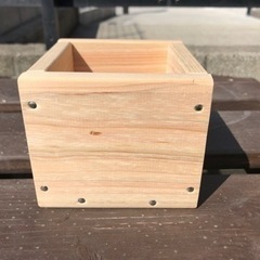 檜の木箱　　ハンドメイドの画像