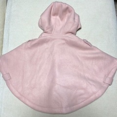 【新品、未使用】ポンチョ ダッフルコート 女の子 ピンクの画像