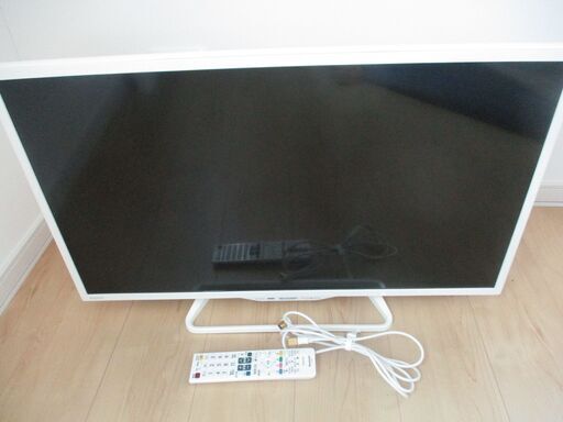 【お取引中です】動作確認+簡易メンテナンス済み◆SHARP/シャープ 液晶テレビ 32型 LC-32W25 ホワイト 2015年製 カード/リモコン付
