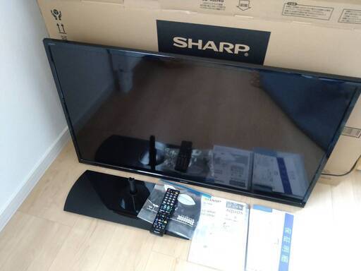 【お取引中です】美品◆SHARP/シャープ AQUOS/アクオス 液晶テレビ 40型/40インチ LC-40H40 ホワイト 2017年製 カード/リモコン付