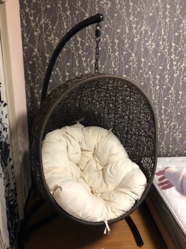 アジアンモダン　ハンギングチェア　ハンモックチェア　吊り下げ椅子◆ゆりかご