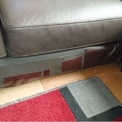 本革カウチソファ　ニトリ　ウォール3の画像