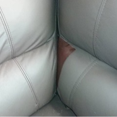 本革カウチソファ　ニトリ　ウォール3の画像