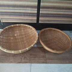 竹ざる 竹かご レトロ