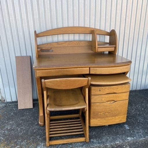 【美品】濱本工芸 学習机 デスクセット チェア ワゴン 宮内庁御用達 真子様使用モデル 直接引取限定！東京都あきる野市にて保管中！