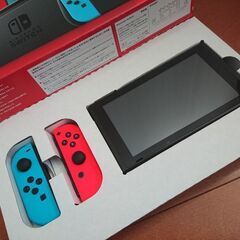 美品中古 ！ Nintendo Switch ニンテンドースイッチ 後期  ネオンブルー ネオンレッドの画像