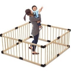 木製ベビーサークルの画像