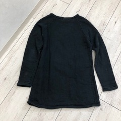 【aug】トレーナー　ブラック　綿　フリーサイズの画像