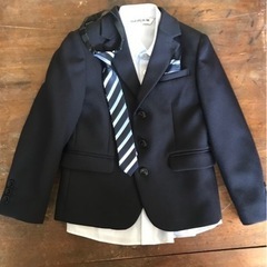 【美品】キッズフォーマルスーツセット　130サイズ　ジャケット　...