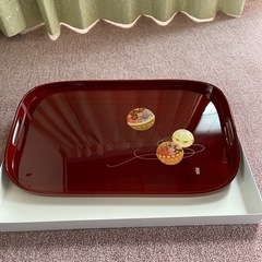 会津漆器 お盆 箱付き