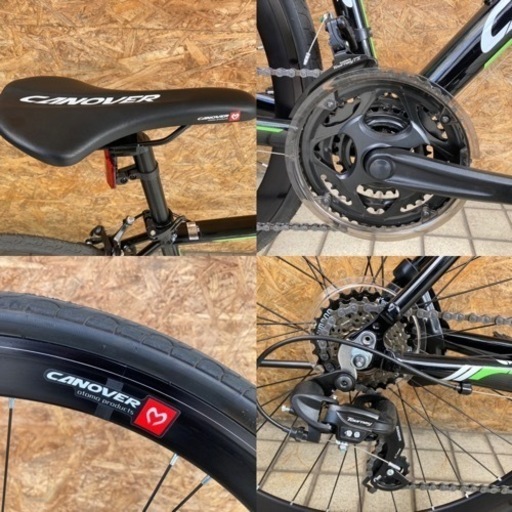 CANOVER カノーバ― CAC-028 KRNOS クロノス 3×7速 BLACK 街乗り・通勤・通学