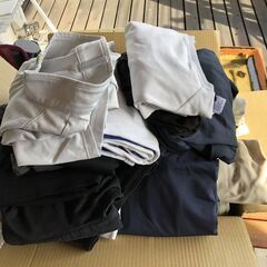 無料で差し上げます。女性もの衣類各種（M~L)洗濯済み、食器類（...
