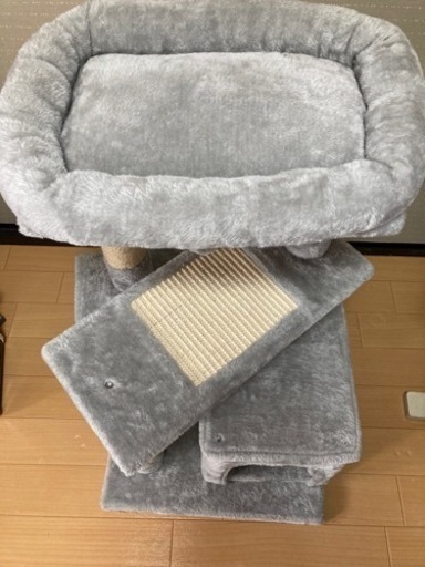 キャットタワー グレー