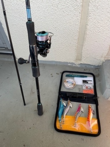 エギング　セット　エメラルダス　　ロッド　リール