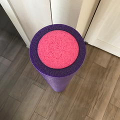 背中ストレッチポール：紫＆ピンクの画像