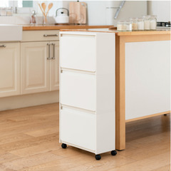 【2000円】ゴミ箱　ボックス収納3段　KEYUCAの画像