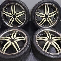 【輸入タイヤ 265/40R22】夏タイヤ【BLEST DC 社外ホイール 22インチ 8.5J6HPCD139.7+13】バリ溝 ハイラックスサーフ等　(VTH520)クレジットカード QRコード決済可能