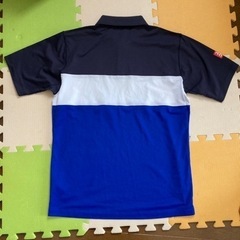 錦織圭選手着用デザイン UNIQLO ポロシャツ M 黒白青の画像