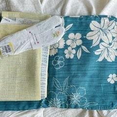 【新品未使用】きものやまと　浴衣、帯、足袋3点セット