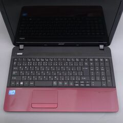 高速SSD Wi-Fi有 赤色 ノートパソコン 15.6型 acer E1-531-N14D/R 中古