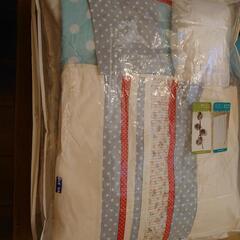 オーガニック　ベビー布団10点セット&ベッドガードの画像