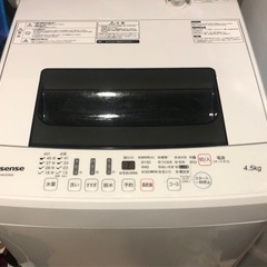 ハイセンス 4．5kg全自動洗濯機 オリジナル ホワイト HW-...