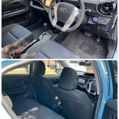 ✔️ アクア S 27年式 車検あり！走行9万 フルセグTV Bluetooth の画像