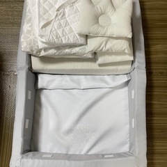 ★KATOJI 折りたたみベビー組布団 スノークリスタル フィットシーツ付★