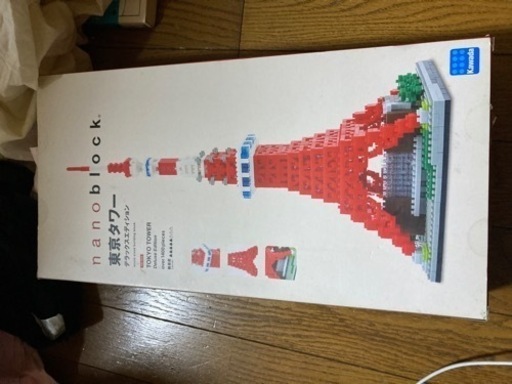 未使用nanoblockナノブルロック東京タワー1400ピースLEDデラックスエディション