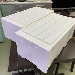 【リサイクルショップ　ピカソ　小松原】収納ケース　衣装ケース　ホワイト★0552★の画像