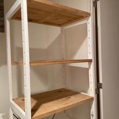 キッチンラック　冷蔵庫ラック　ナチュラルの画像