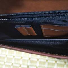 セカンドバッグ　A4すっぽり（茶）の画像