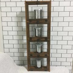 決まりました　カフェ風飾り シェルフ ハンドメイド