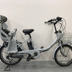 ブリヂストンビッケ2 人気な子供乗せ　電動自転車　ブルーグレー　