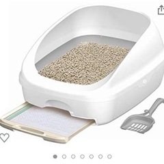 デオトイレ 猫用トイレ本体　ハーフカバーの画像