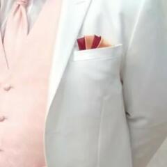 結婚式、新郎用ポケットチーフの画像